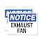 Signmission Exhaust Fan, 18 in W x Rectangle, Plastic OS-2PACK-NS-P-1218-L-12212 - alternate 1